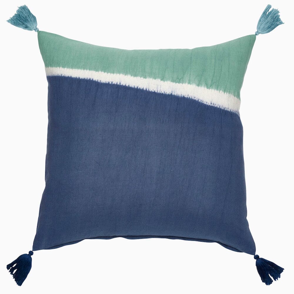 Dip Dyed Indigo Decorative Pillow by John Robshaw - Fig Linens and Home