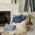 Dip Dyed Indigo Throw Pillow with other Cushions | John Robshaw Textiles at Fig Linens and Home