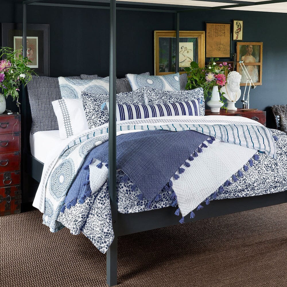 Ira Indigo Bedding by John Robshaw | Fig Linens and Home
