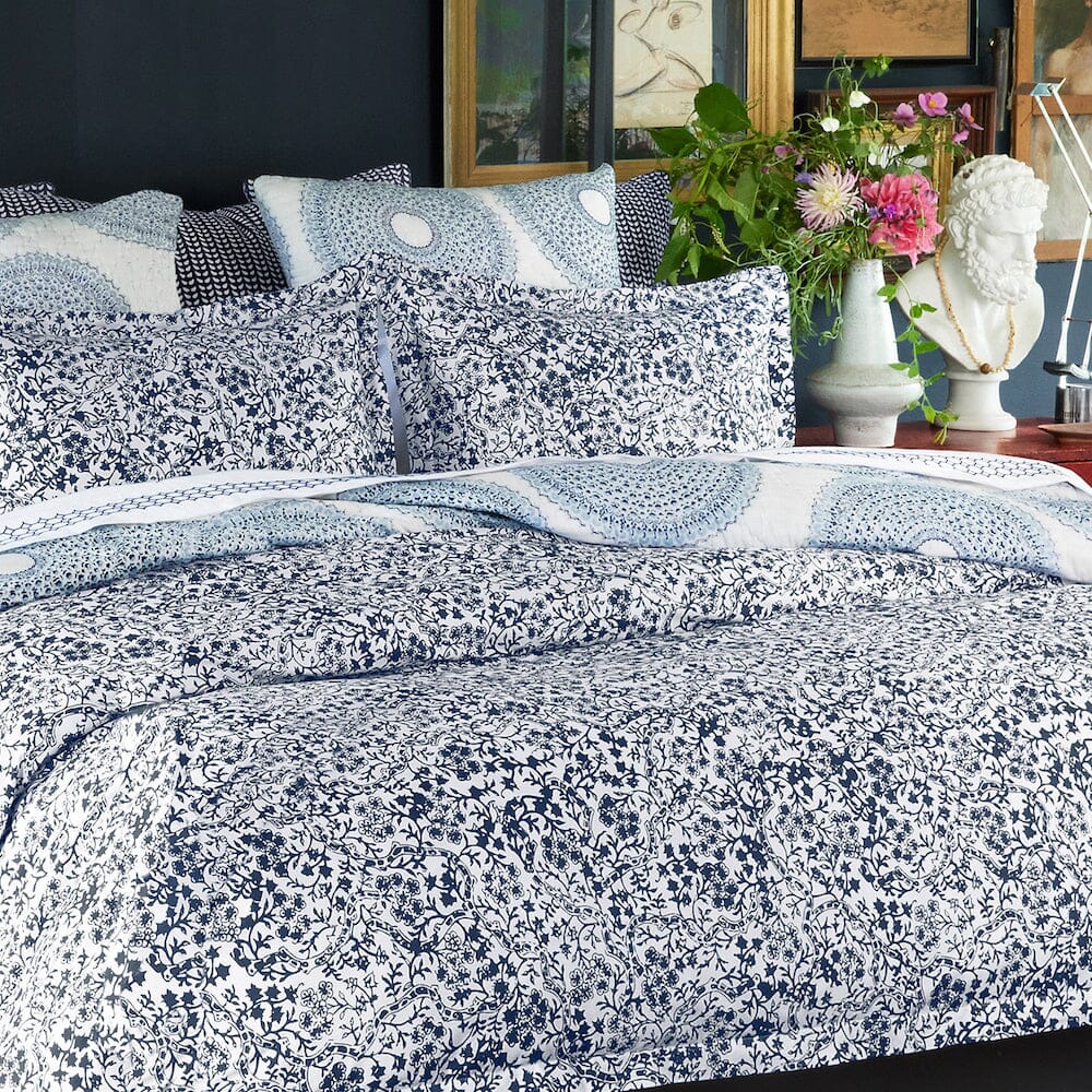 Ira Indigo Bedding by John Robshaw | Fig Linens and Home