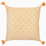 Atulya Marigold Throw Pillow by John Robshaw - Pillow Image on White