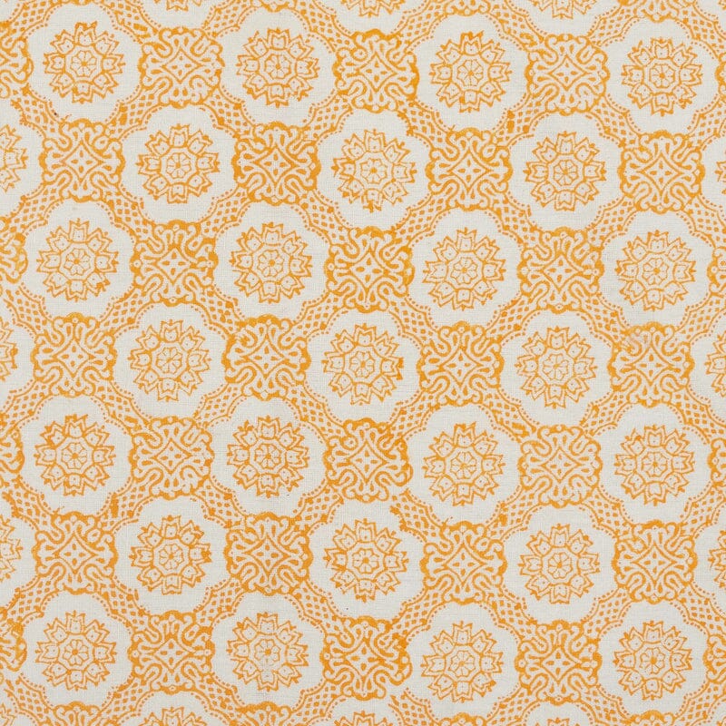 Atulya Marigold Throw Pillow Swatch | John Robshaw Textiles at Fig Linens and Home
