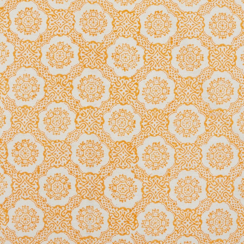 Atulya Marigold Throw Pillow Swatch | John Robshaw Textiles at Fig Linens and Home