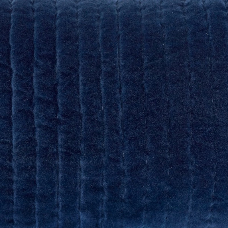 Velvet Indigo Swatch for Lumbar Cushion - John Robshaw Textiles at Fig Linens and Home