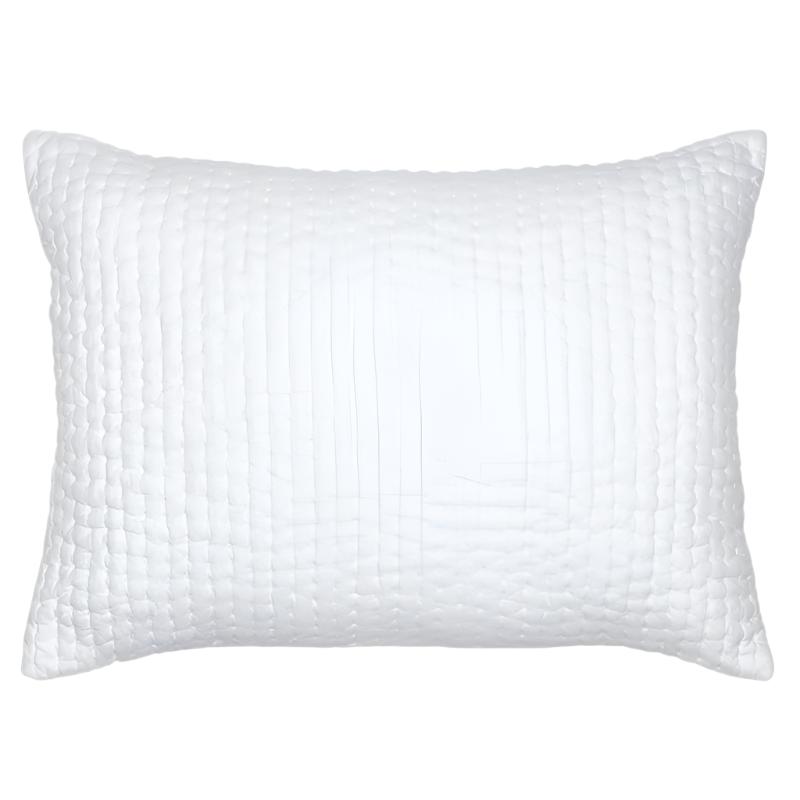 John Robshaw Bedding - Vivada White Cotton Pillow Sham - Fig Linens and Home