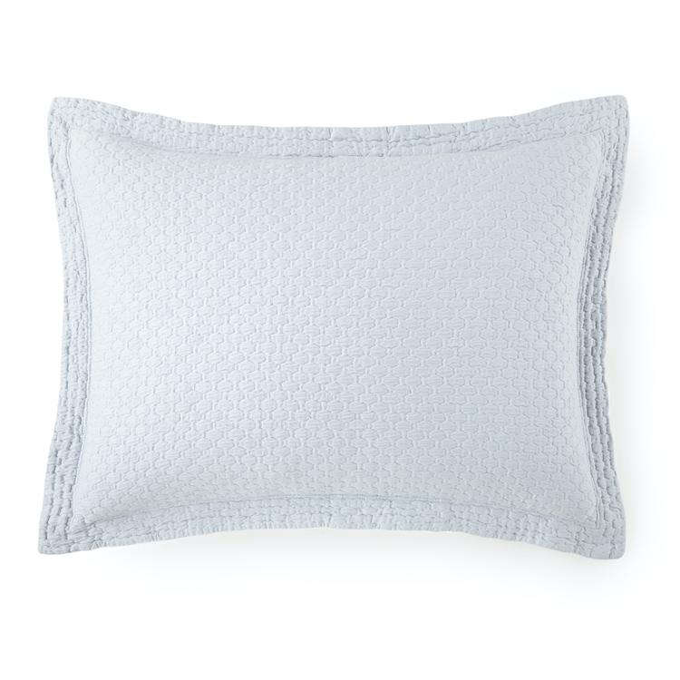 Peacock Alley Juliet Barely Blue Pillow Sham - Fig Linens and Home