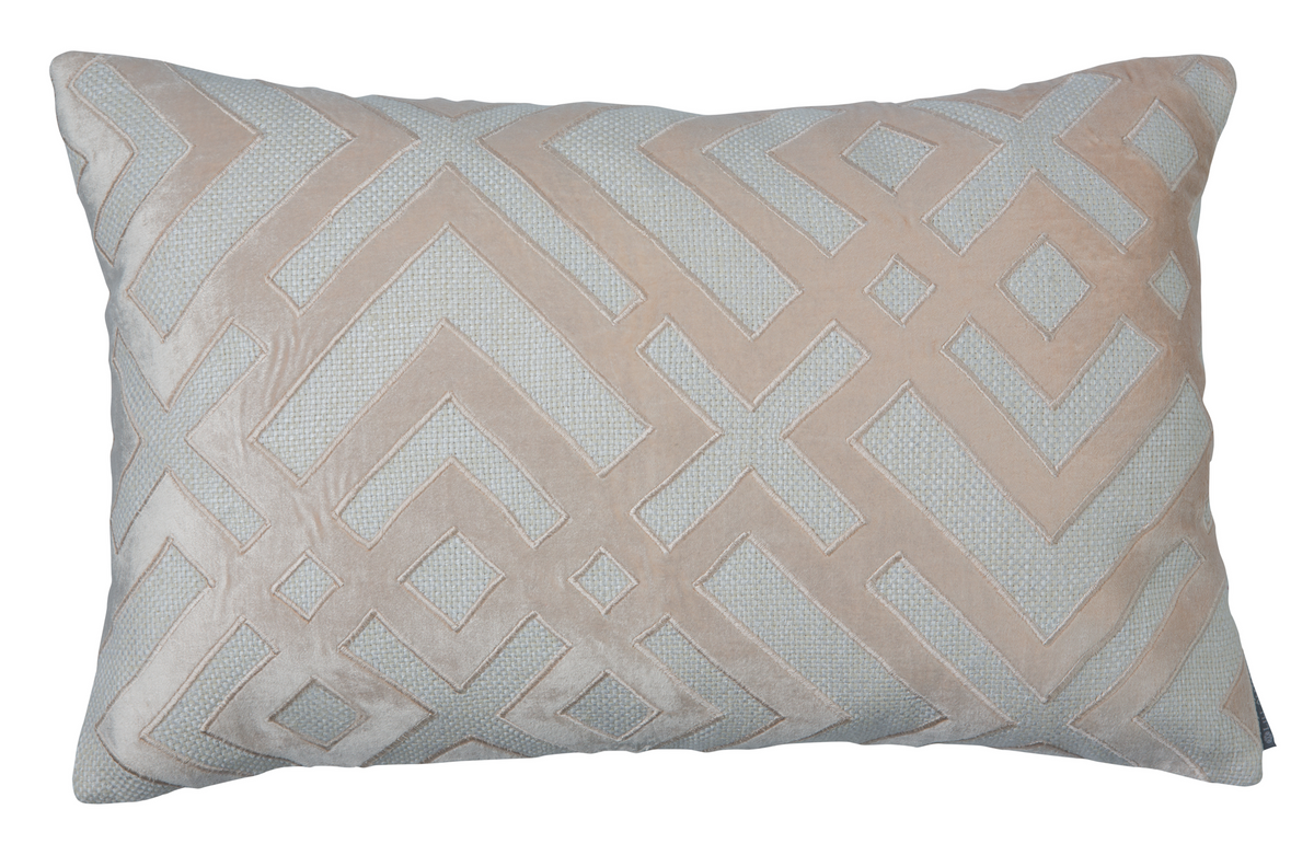 Karl Blush Small Rectangle Pillow by Lili Alessandra