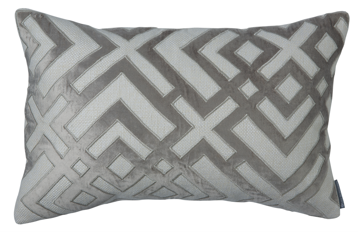 Karl Platinum Small Rectangle Pillow by Lili Alessandra