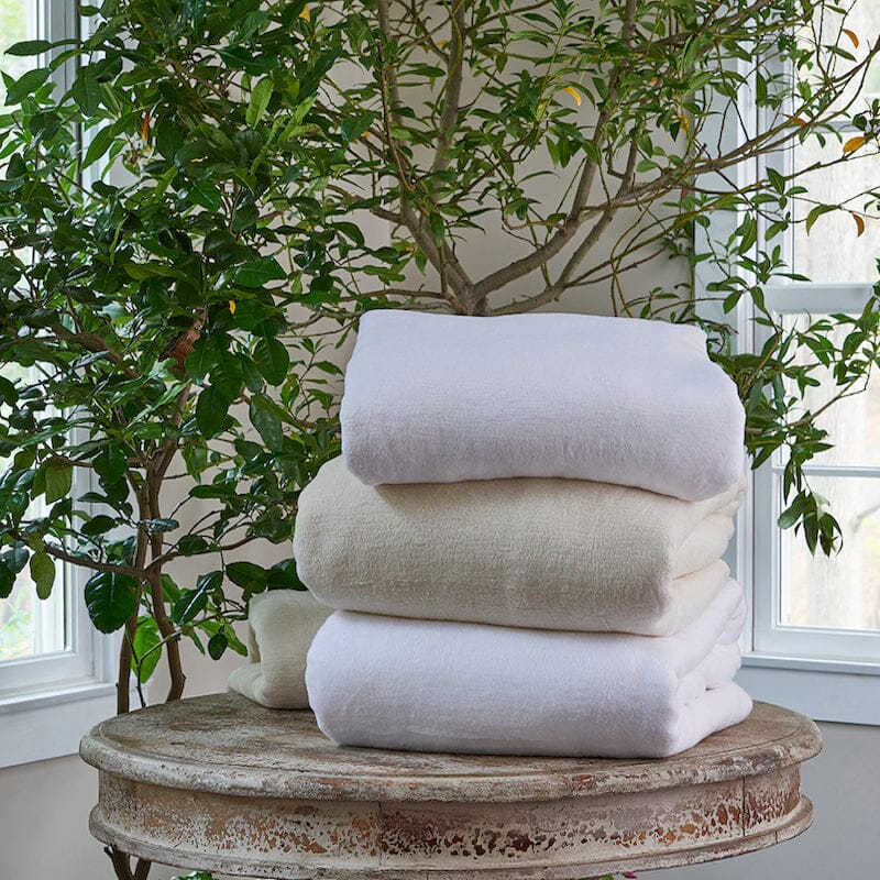 Traditions Linens - Kashmina Blankets by TL at Home Stacked Outdoor - Fig Linens and Home
