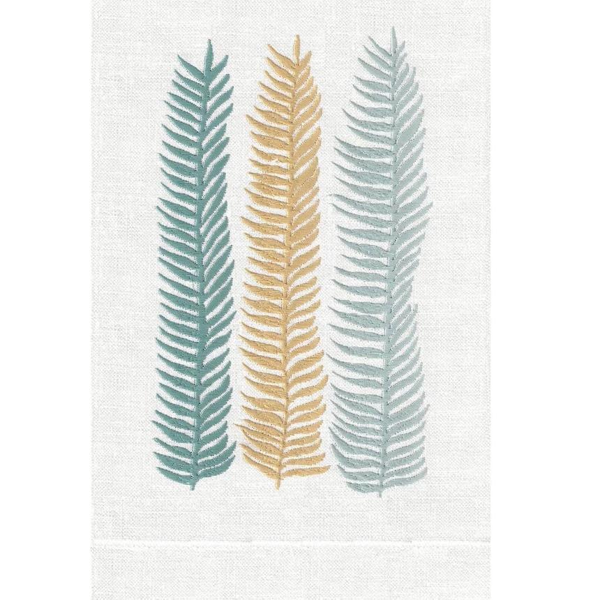 Palm Kelp Linen Guest Towels (Set of 2) | Fig Linens and Home