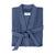 Kiran Sea Blue Bathrobe | Matouk Robes - Light weight waffle robe at Fig Linens and Home