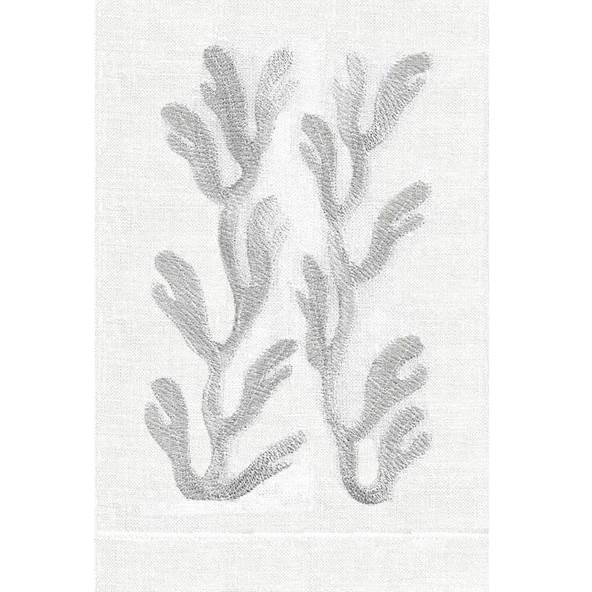 Silver Coral Linen Guest Towels (Set of 2) | Fig Linens and Home