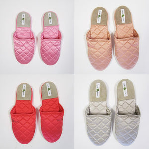 Kumi Kookoon Quilted Silk Slippers | Fig Linens