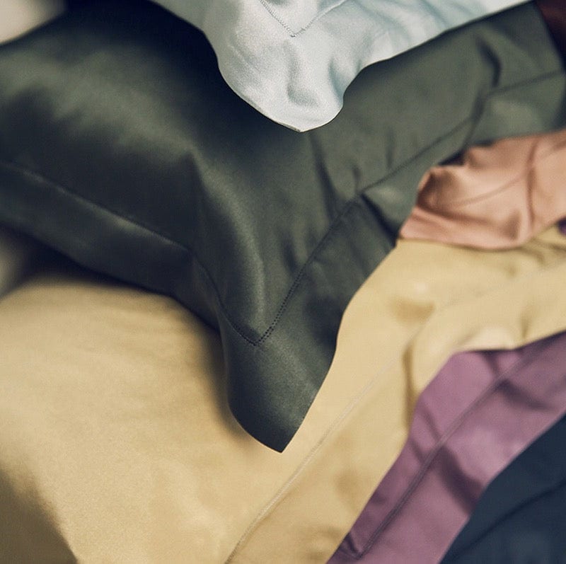 Kumi Kookoon Classic Silk Pillow Sham at Fig Linens and Home - Silk Bedding 3