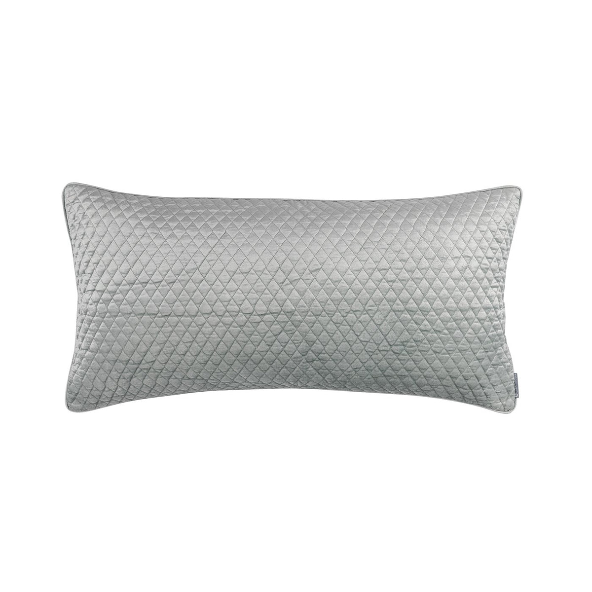 Fig Linens - Valentina Large Quilted Aquamarine Pillow by Lili Alessandra 