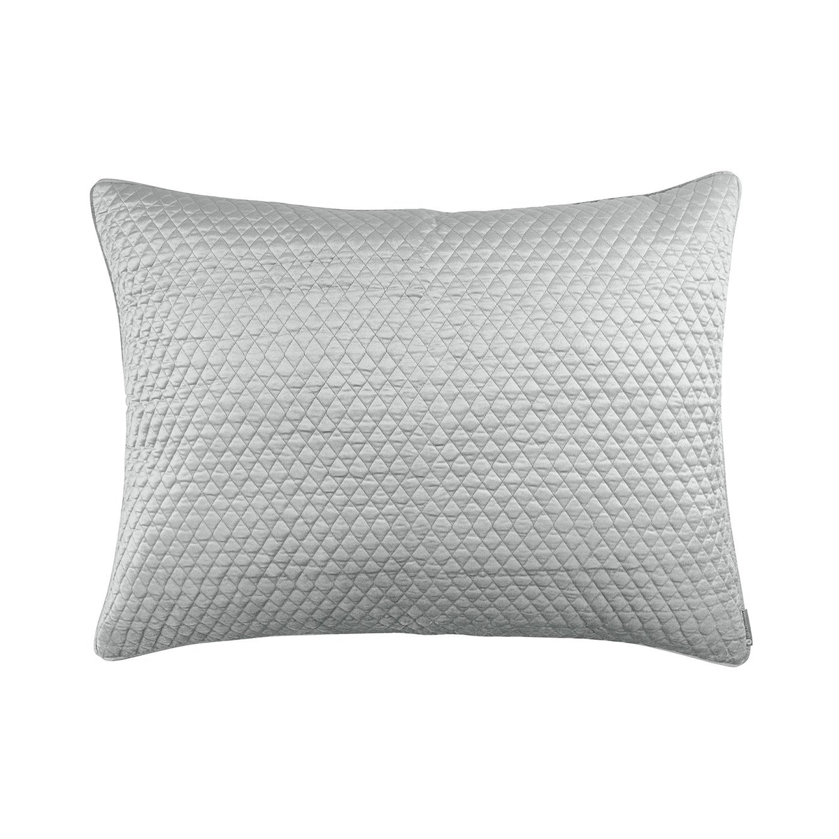 Fig Linens - Valentina Aquamarine Quilted Luxe Euro Pillow by Lili Alessandra