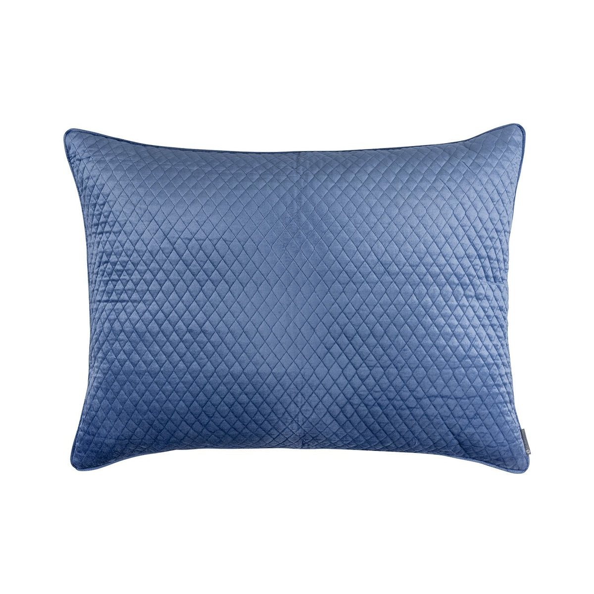 Valentina Azure Quilted Luxe Euro Pillow by Lili Alessandra