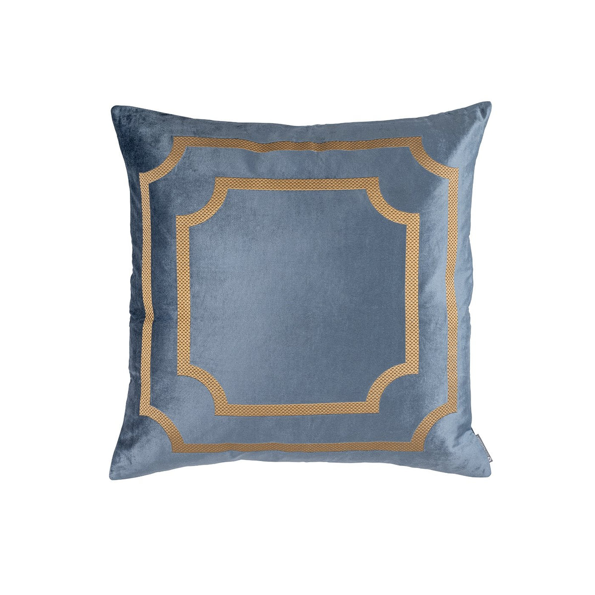 Soho Blue &amp; Gold Antique Pillow by Lili Alessandra | Fig Linens 