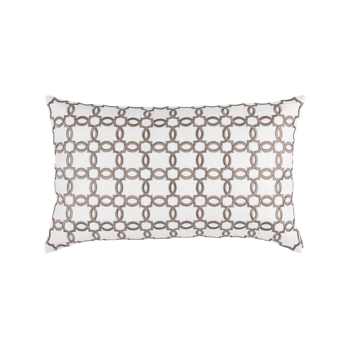 Lynx White &amp; Dark Sand Large Pillow by Lili Alessandra | Fig Linens 