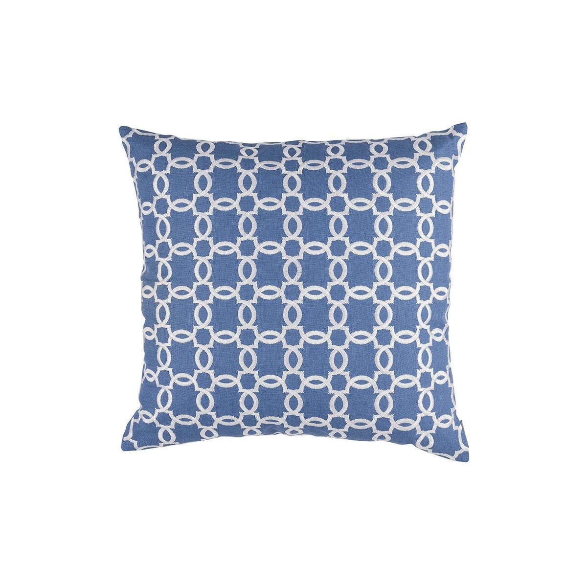 Lynx Azure &amp; White Decorative Pillow by Lili Alessandra | Fig Linens