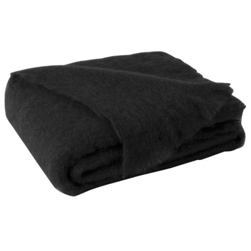 Brushed Mohair Throw Raven | Lands Downunder at Fig Linens and Home