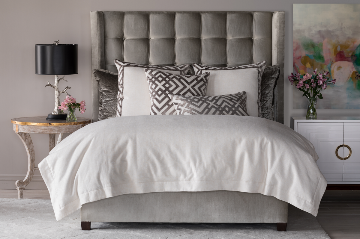 Laurie Ivory Basketweave Duvet by Lili Alessandra