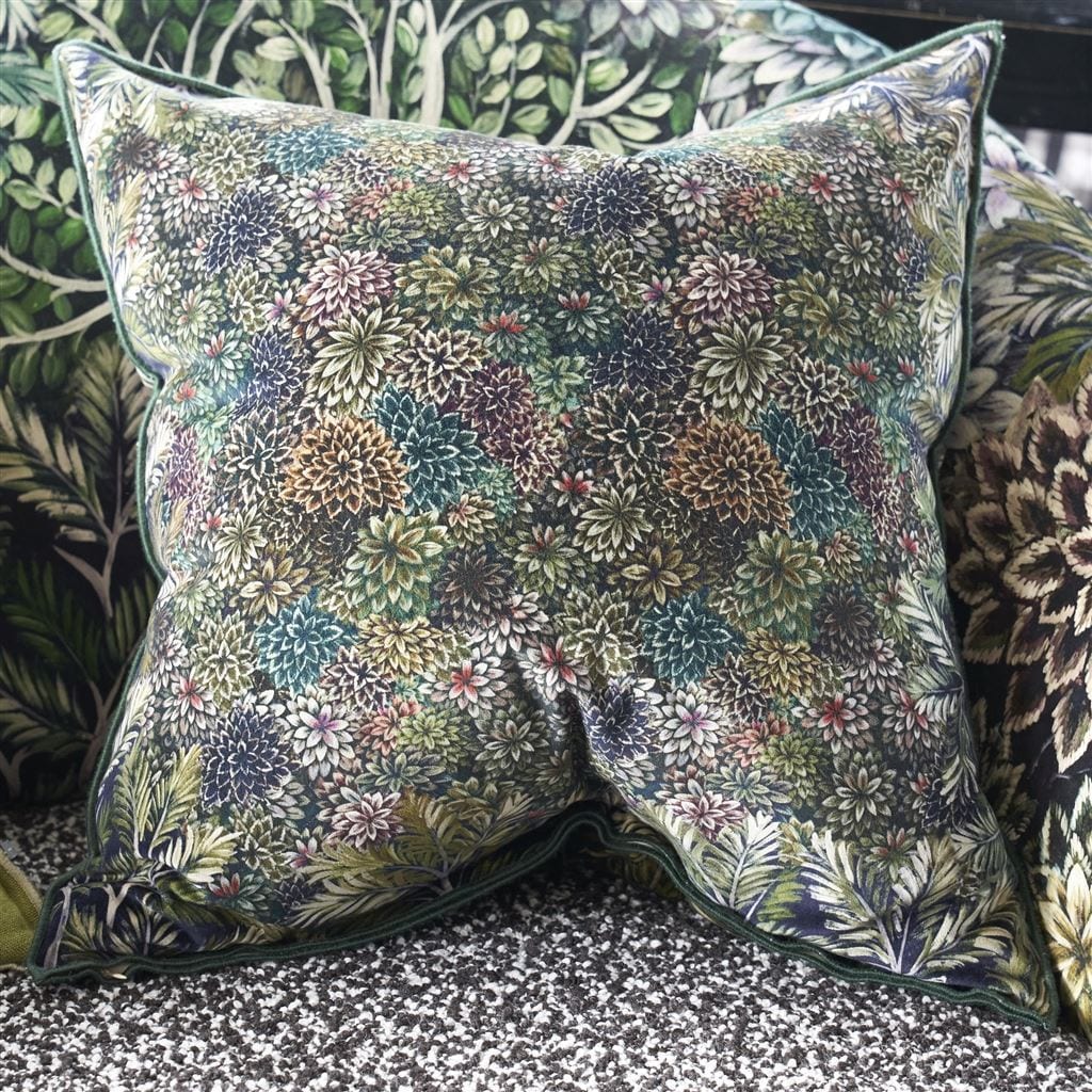 Lifestyle - Madhya Moss Decorative Pillow by Designers Guild | Fig Linens