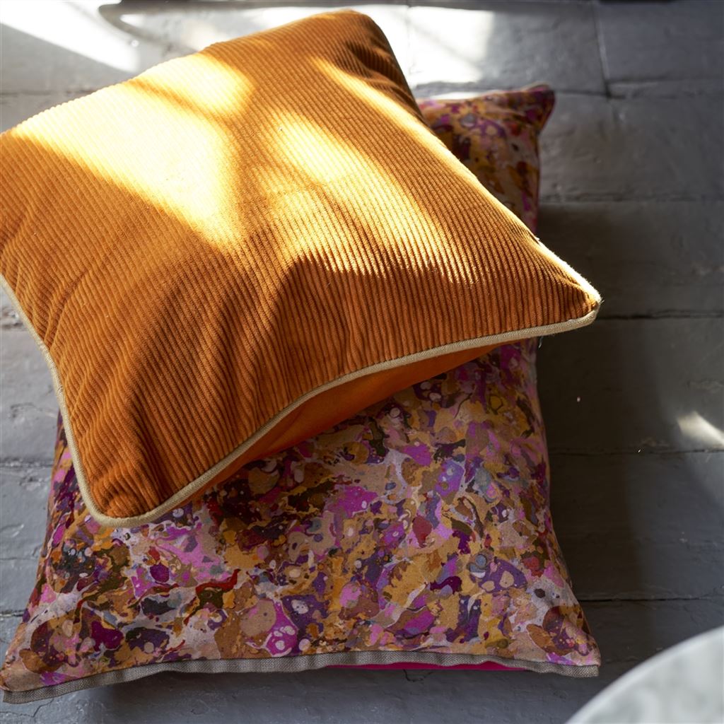 Lifestyle - Corda Sienna Decorative Pillow by Designers Guild | Fig Linens