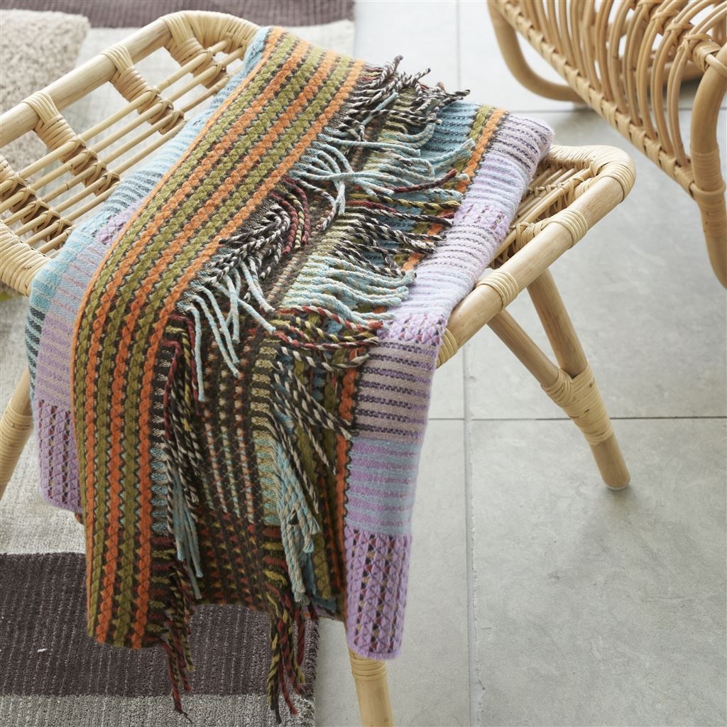 Lifestyle - Tasara Heather Woven Throw by Designers Guild | Fig Linens