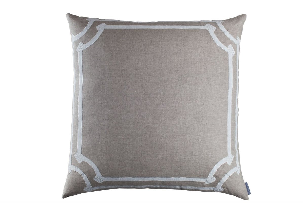 Angie Natural Linen European Pillow by Lili Alessandra