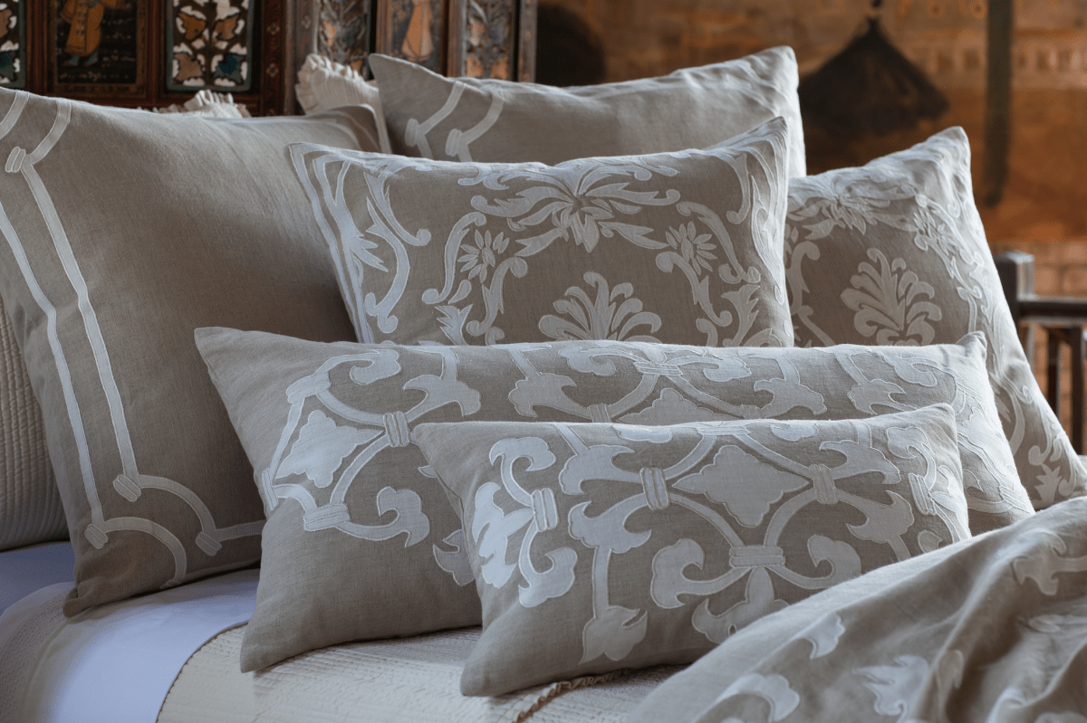 Angie Natural Linen Pillows Grouping - Lili Alessandra