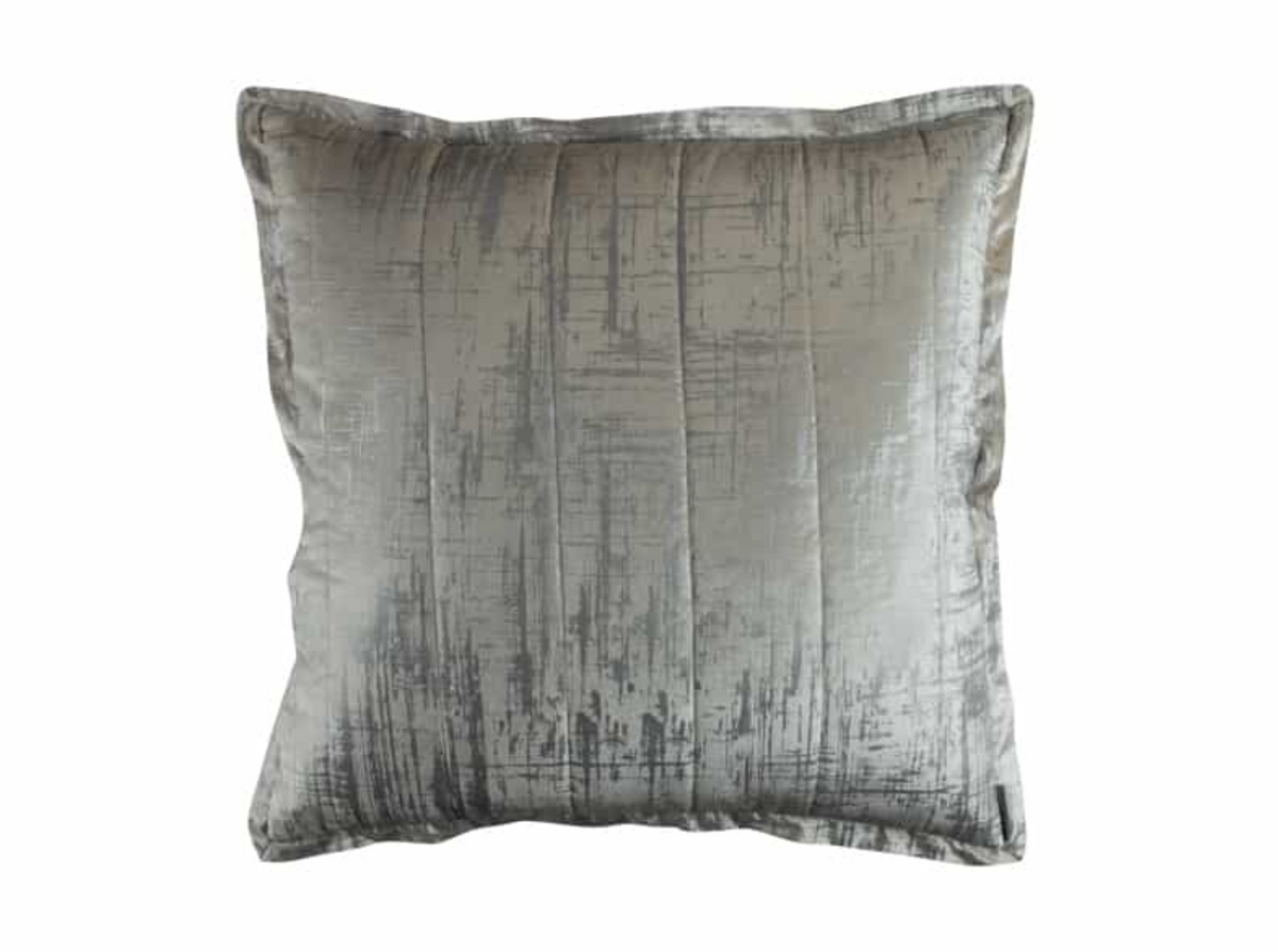 Lili Alessandra Moderne Ivory Velvet Euro Pillow - Fig Linens