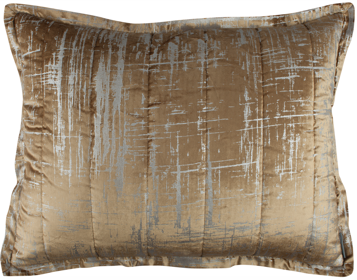 Lili Alessandra Moderne Straw Velvet Standard Pillow - Fig Linens