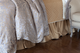 Silk & Sensibility Ivory and Ecru - Lili Alessandra Bedskirt at Fig Linens