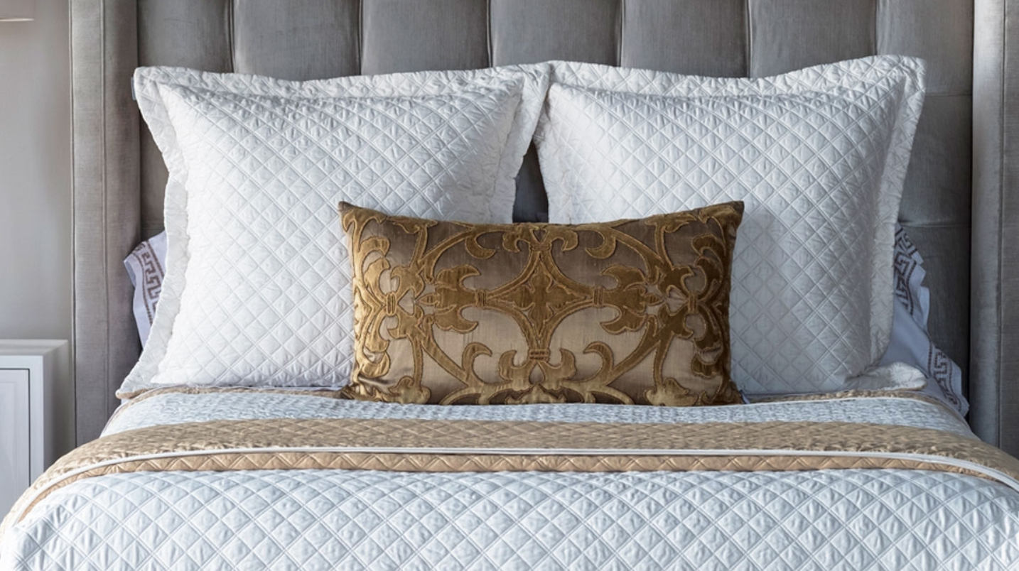 Silk & Sensibility Ivory and Ecru Quilted Coverlets - Lili Alessandra at Fig Linens