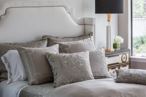 Lili Alessandra Vendome Taupe Pillow Collection