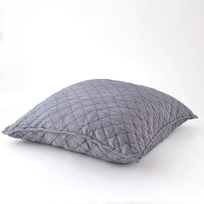Pillow in Grey - Louisa Bedding by TL at Home - Traditions Linens Quilted Bedspreads