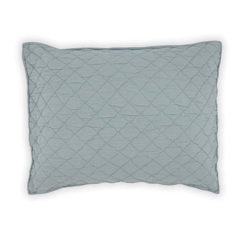 Pillow Sham in Mist - Louisa Bedding by TL at Home - Traditions Linens Quilted Louisa Style
