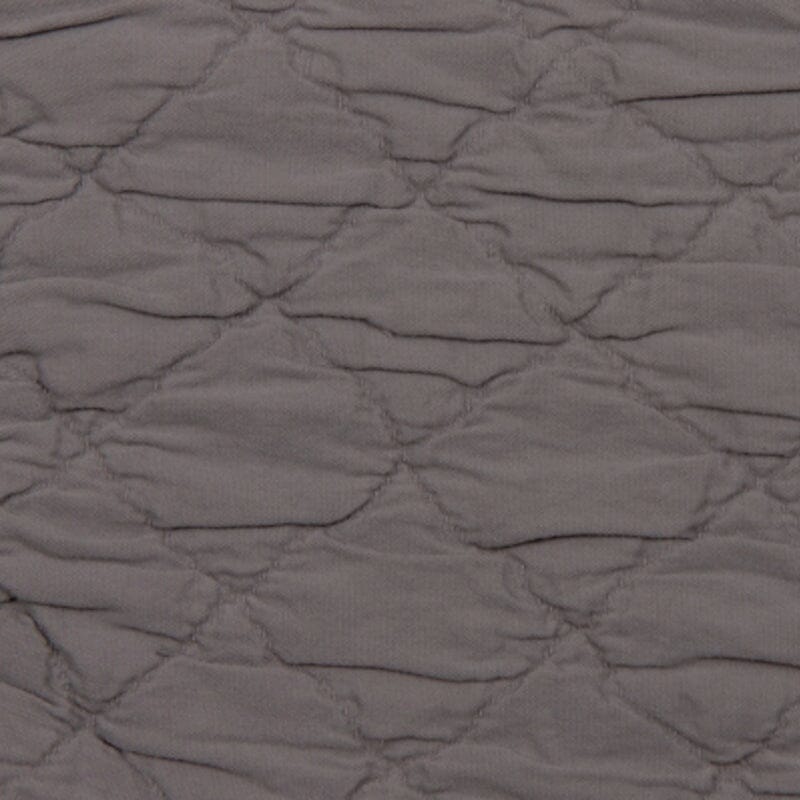 Swatch of Louisa Grey - Louisa Bedding by TL at Home - Traditions Linens Quilted Coverlet Style