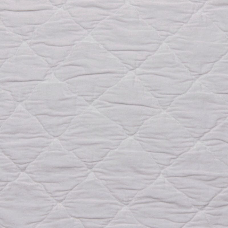 Swatch of Louisa White - Louisa Bedding by TL at Home - Traditions Linens Quilted Coverlet Style