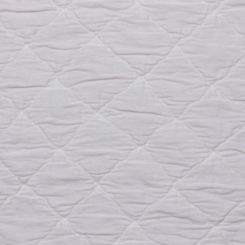 Swatch of Louisa White - Louisa Bedding by TL at Home - Traditions Linens Quilted Coverlet Style