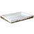 Lava White & Gold Bath Accessories by Mike + Ally | Large or Medium Vanity Tray