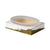 Lava White & Gold Bath Accessories by Mike + Ally | Square Soap Dish