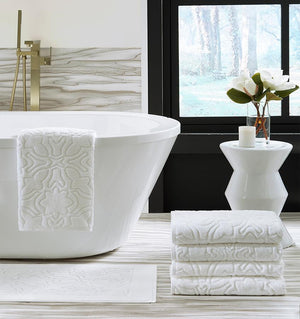  Moresco White Bath Towels by Sferra | Fig Linens and Home