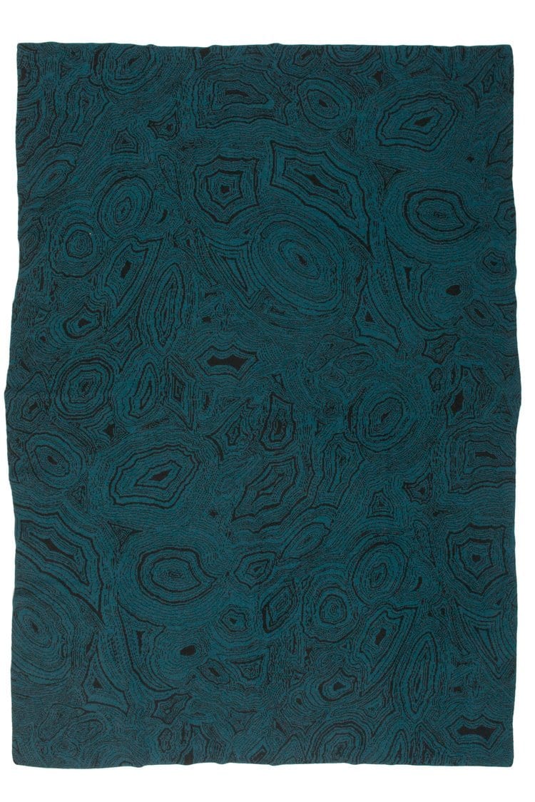 Malachite Teal Cashmere Throw - Saved at Fig Linens