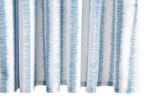 Shower Curtain - Matouk Schumacher Attleboro Prussian Blue at Fig Linens