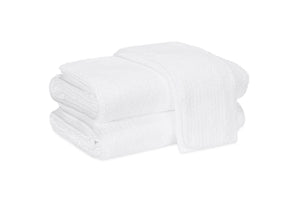 Matouk Francisco Bath Towels in White - Luxury Bath Towels at Fig Linens and Home