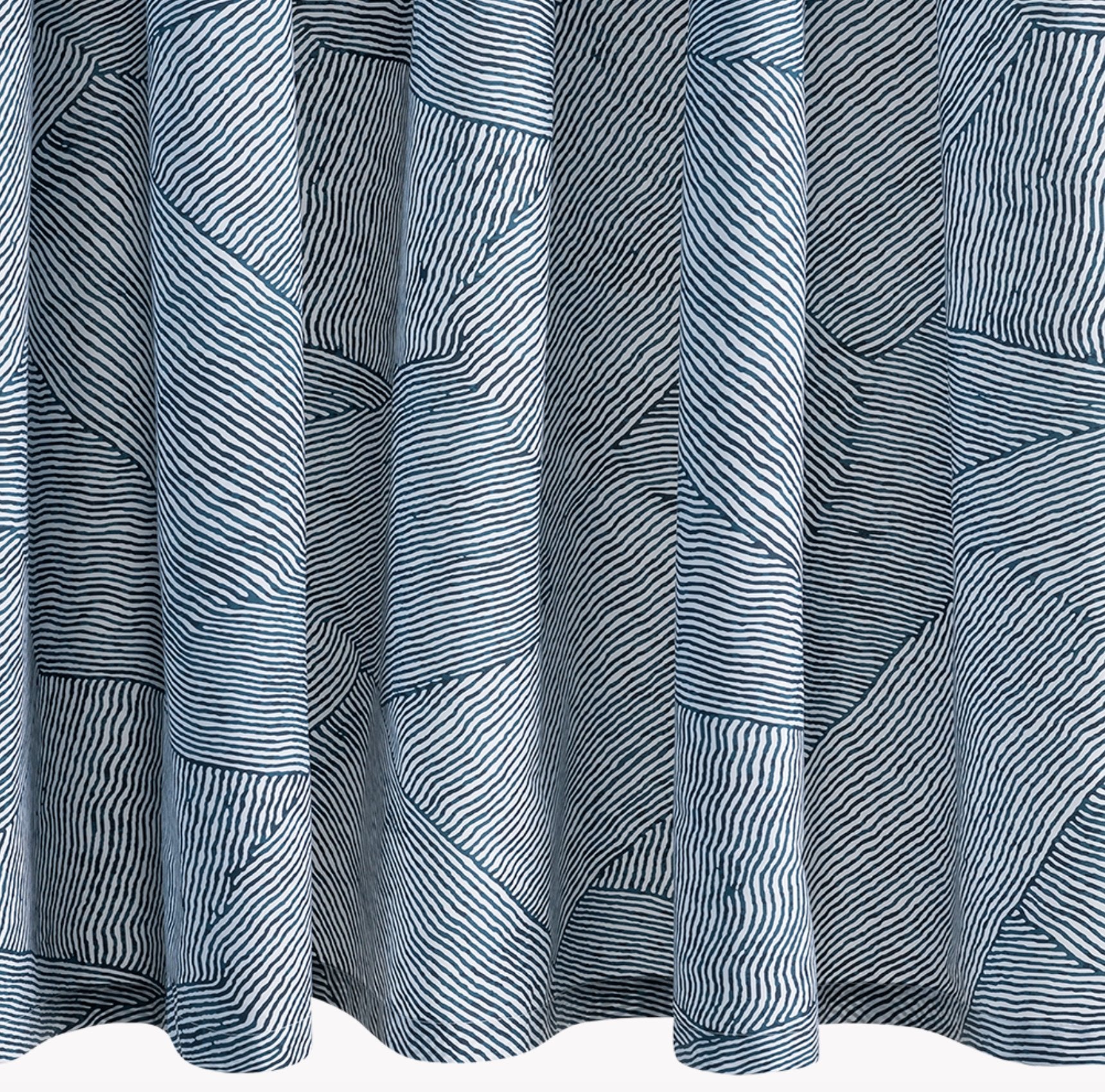 Burnett Nickel Shower Curtain | Matouk Schumacher at Fig Linens