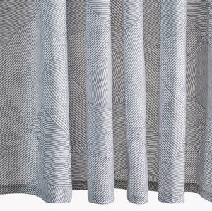 Burnett Nickel Shower Curtain | Matouk Schumacher at Fig Linens