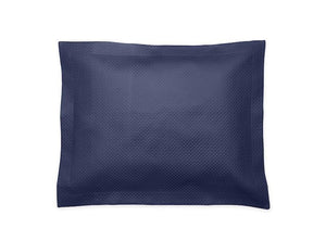 Matouk Alba Navy Blue Pillow Sham | Fig Linens and Home